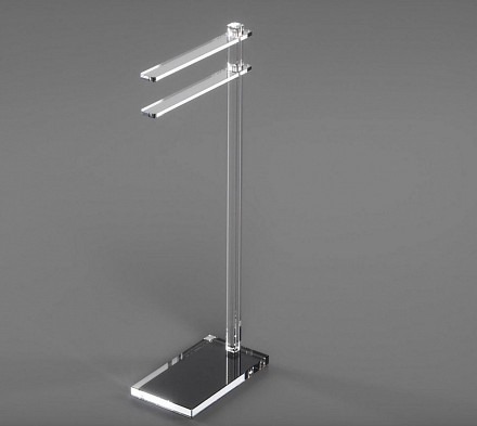 Piantana portasciugamano quarantacinque in plexiglass.JPG